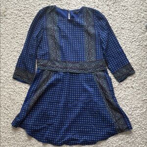 Madewell Blue Patterned Dress